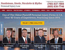Tablet Screenshot of nordstrom-law.com